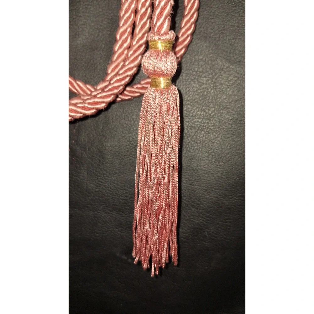 Home Trims Hosley Wired Rose Garland 6 Foot Vintage Pink Tassel Rope T10036